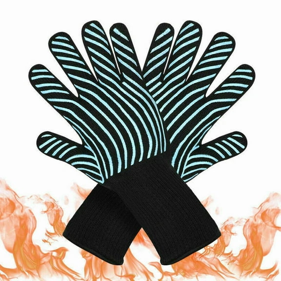 1X 932°F Oven Bbq Cooking Gloves Extreme Hot Heat Resistant Grilling Gloves Us