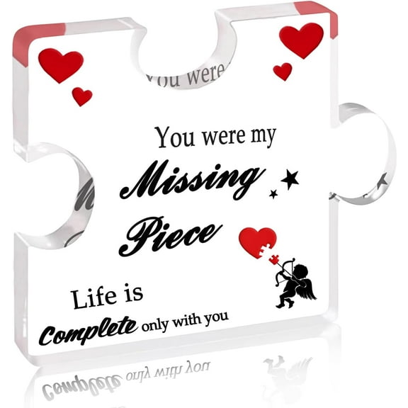Valentines Day Romantic Gifts For Her Him, Birthday Gifts For Best Friend Woman, For Wife Puzzle Gift, Sweet Wedding Gift For Her, Valentines Decor For Couple