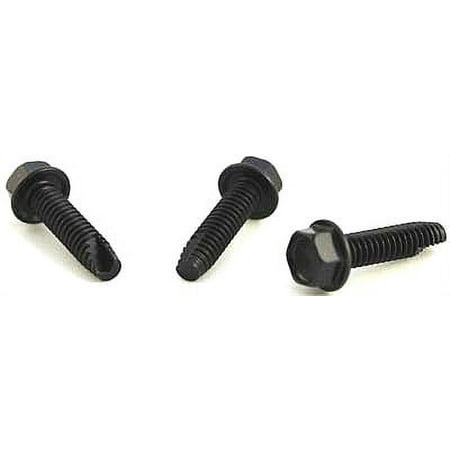 

10-32 x 3/8 Type 23 Thread Cutting Screws / Unslotted / Hex Washer Head / Steel / Black Oxide - 8000 Piece Carton