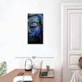 thumbnail image 3 of Elephant Stock Blue Meditating Buddha Wall Art - Religion And Spirituality Canvas Canvas - 12" x 24", 3 of 8
