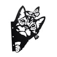 thumbnail image 3 of Silueta de adorno de jardín multifuncional con recorte de metal 2D de Peeping Gato, 3 of 9