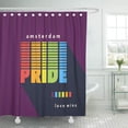thumbnail image 1 of SUTTOM Drapeau à Spectre Arc-en-Ciel de la Fierté Gay, Emblème d'Homosexualité dans Rideau de Douche Rétro 60x72 Pouces, 1 of 1