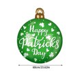 thumbnail image 3 of Meggemo St Patrick's Day PVC Inflatable Ball Green Shamrock Themed Blow Up Ball For s Adults Party Games Outdoor Activities Holiday Celebrations Festive Toys, 3 of 6