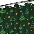 thumbnail image 3 of Green Christmas Tree and Star Pattern Shower Curtain 72"x72" ,Bathroom Decorative Shower Curtains Set with 12 Hooks,Modern Waterproof Washable Shower Curtain, 3 of 6