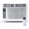 thumbnail image 1 of Ourlova 6000-BTU Window Air Conditioner Wi-Fi Enabled Up to 250 Sqf Window AC Units with Cool and Fan Functions Washable Filter Adjustable Window Kit Digital Temperature Display Remote Control, 1 of 8