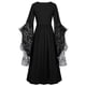 thumbnail image 2 of Gibobby Vestido invierno mujer Ropa gótica para mujer, vestido Punk de esqueleto de encaje de Halloween, vestido Retro de talla grande, disfraz Medieval(Gris, XXXXL), 2 of 4