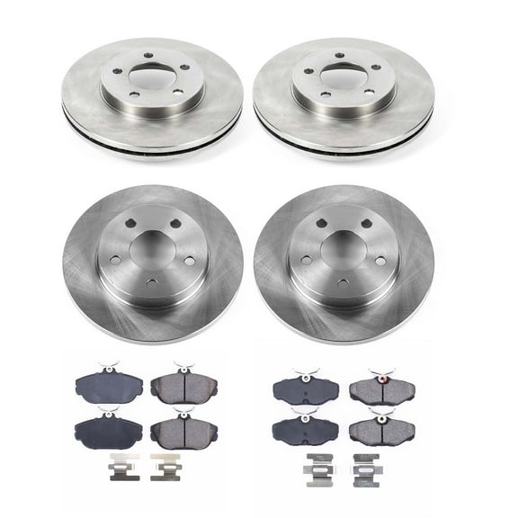 Ultimate Brakes Rear Ceramic Brake Pad and Rotor Kit with Hardware WM80172