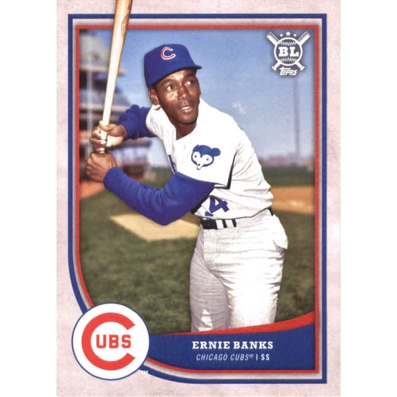 Collectible 2018 Topps Big League #334 Ernie Banks Cubs MLB Baseball Trading Card