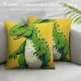 thumbnail image 3 of COMIO  Nursery Decorative Pillow Covers Dinosaur Tyrannosaurus Rex Throw Cushion Case Kids, 3 of 5