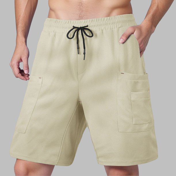 WILLBEST Pantalones Cortos Deportivos para Hombre, Pantalones Cortos Casuales de Carga con Bolsillo Holgado de Moda de Verano para Hombre
