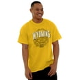 thumbnail image 5 of Wyoming WY Student Campus Pride Men's Graphic T Shirt Tees Brisco Brands X, 5 of 6