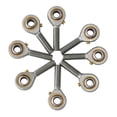 thumbnail image 2 of POS6-6mm Bore Diameter Rod End Bearing M6x1.0 Thread Ball Joint Rod End ,Low Friction, 2 of 2