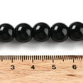 thumbnail image 4 of Black Glass Pearl Round Loose Beads For Jewelry Necklace Craft Making 10mm Hole: 1mm about 85pcs/strand 1strand, 4 of 5