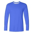 thumbnail image 4 of Gymvis Mens Shirts,Mens T Shirts,Workout Athletic Long Sleeve Running,Blue, 4 of 5