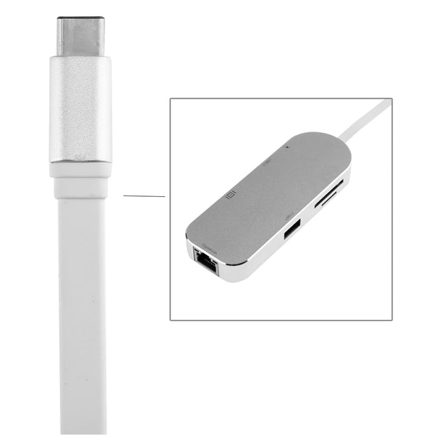 Estación de acoplamiento de expansión Adaptador de lector de tarjetas de salida de video 4K HD compatible con HDMI Ehuebsd Para estrenar