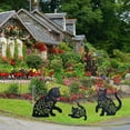 thumbnail image 2 of Estaca de Metal para gato, estacas decorativas para jardín, silueta de gato negro, estatuas de jardín para patio, césped al aire libre, decoración de jardín, 2 of 5