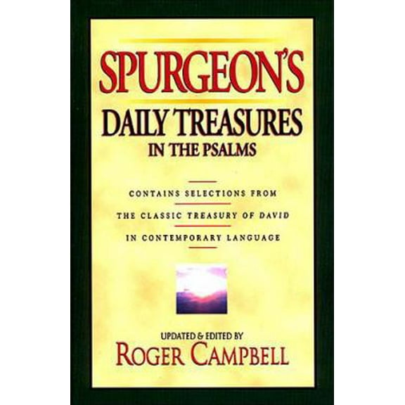 Pre-Owned Spurgeon's Daily Treasures in the Psalms (Hardcover) 0785275363 9780785275367