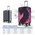 thumbnail image 4 of Rateoe Neon Futuristic Dragon Printed Luggage Cover, Suitcase Protector Fits 18-32 Inch Luggage-Large, 4 of 7