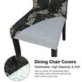 thumbnail image 6 of OKKEEY Luxury Black Elastic Chair Covers, Set of 4, Soft and Breathable, Protects Upholstery from Pets, Spills, and Daily Wear, 6 of 10