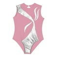 thumbnail image 5 of iiniim Kids Girls Sleeveless Gymnastics Ballet Dance Leotard Unitard Ballerina Jumpsuit Pink 8, 5 of 7