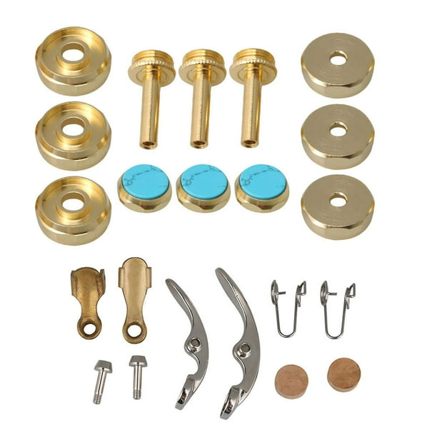 Trumpet Water Key Spit Valve Assembly Set And 3 Packs Trumpets Finger