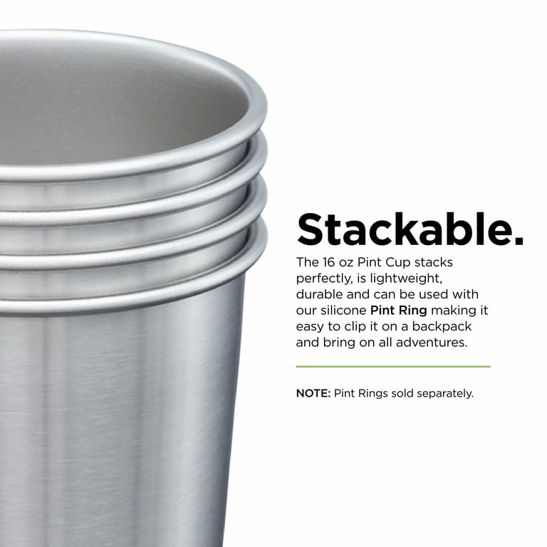 Klean Kanteen, Stainless Steel Cup, 16 Oz, Pack of 4 - Walmart.com