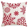 thumbnail image 5 of Fundas de almohada navideñas para decoraciones navideñas, 18 x 18 pulgadas, juego de 4 fundas de almohada de cojín de decoraciones rojas para sofá, 5 of 5