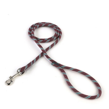 

3/8 Maroon w/ Teal & White Tracer Rope Leash