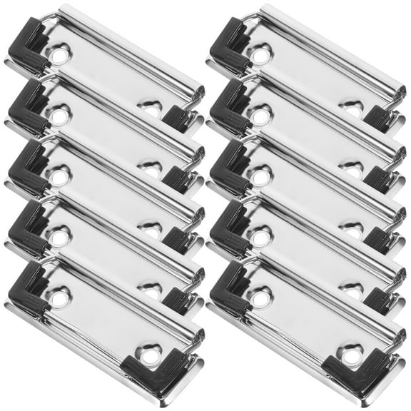 OUNONA 10Pcs Mountable Clipboard Clips for Document Files and Replacement Uses
