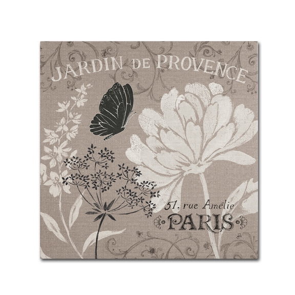 Trademark Fine Art "French Linen Garden III" Canvas Art by Daphne Brissonnet