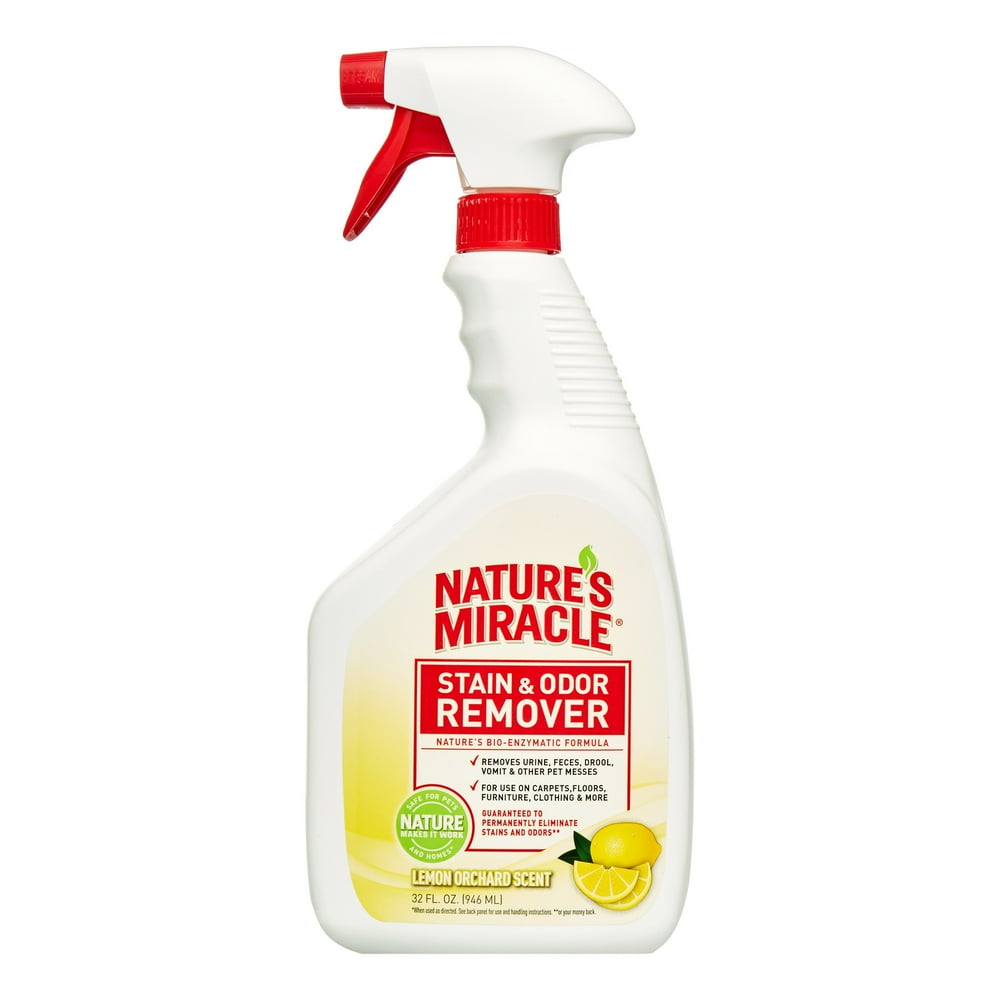 Nature's Miracle Lemon Scented Stain & Odor Remover, 32 Ounce Walmart