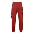 thumbnail image 3 of Zylarhe Casual Pants for Men Men's Casual Cargo Pants With Pockets And Drawstring Stylish Athletic Long Trousers For Outdoor And Daily Wear Outdoor, 3 of 8