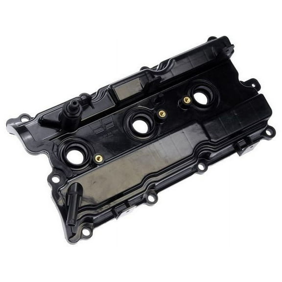 Rear Valve Cover - Black - with Gasket - Compatible with 2003 - 2007 Nissan Murano 3.5L V6 2004 2005 2006