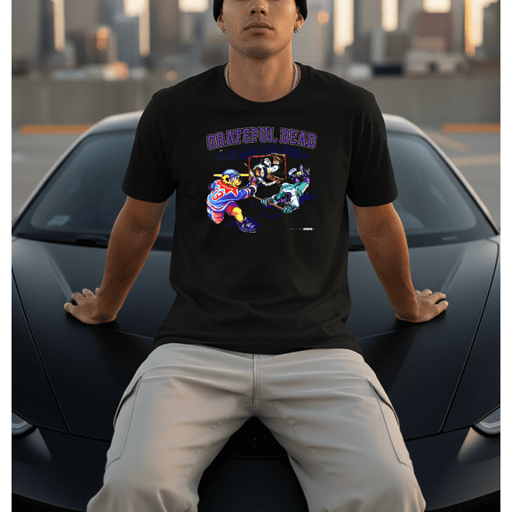 Grateful Dead Hockey Cartoon Players Retro Sports Fun Unisex T-Shirt, up to size 5XL