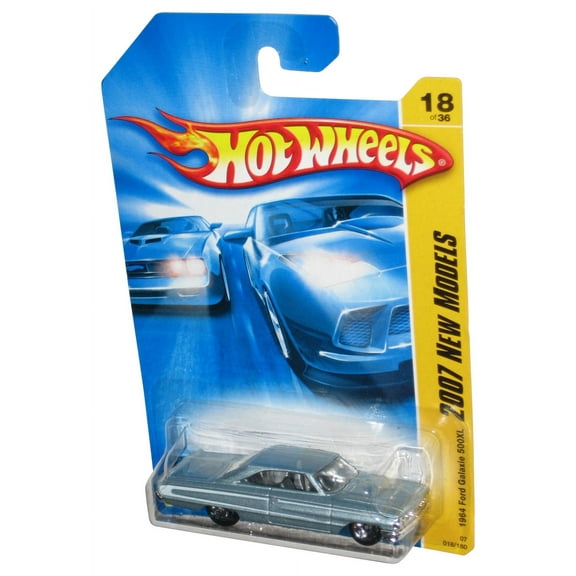 Hot Wheels 2007 New Models 18/36 (2006) Light Blue 1964 Ford Galaxie 500XL Car 018/180