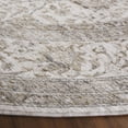 thumbnail image 3 of SAFAVIEH Mason Elisa Medallion Polyester Area Rug, Ivory/Beige Gray, 6'3" x 6'3" Round, 3 of 10