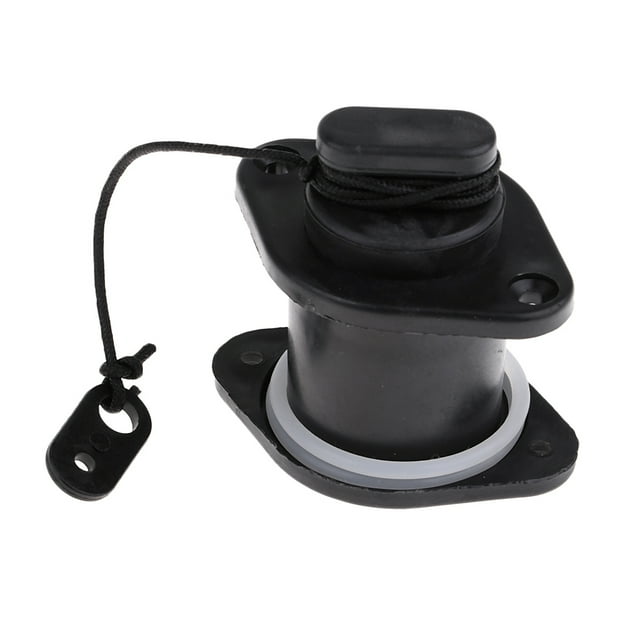 Universal Scupper Drain Valve for Kayak Inflatable Boat Dinghy Marine - Black, 36mm