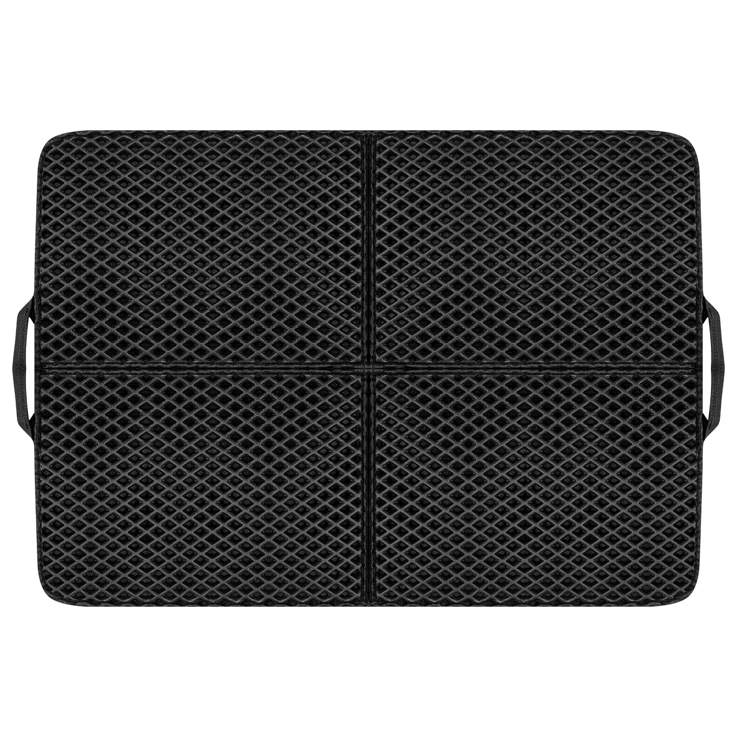 Pefilos Foldable Large Double Layer Cat Litter Trapping Mat with Handles,30" X 23.6", Grey Pefilos Foldable Large Double Layer Cat Litter Trapping Mat with Handles,30" X 23.6", Grey
