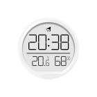 Digital Wall Clock with Temperature and Humidity Display | Silent Electronic Alarm Clock for Home & Office | Modern Digital Display for Indoor Room Temperature Monitoring