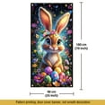 thumbnail image 2 of Easter Decorations Outdoor Clearance Easter Wreath Door Flag Door Hanging Door Cover Decoration Spring Easter Decor For Front Door Festive, 2 of 6