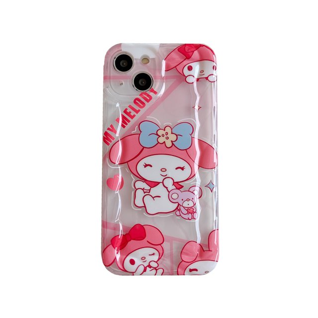 Funda de teléfono con dibujos animados de Hello Kitty, carcasa de silicona suave anticaída para Apple iPhone 11, 13, 12, 14 Pro Max, Sanrio Fivean unisex