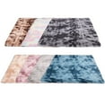 thumbnail image 3 of 50*80CM Tie-Dye Printed Gradient Silk Polyester Soft Rectangular Carpet beige, 3 of 5