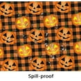 thumbnail image 4 of Halloween Tablecloth, Halloween Table Cloth with Pumpkin Spider Web Bat Tablecloth, Waterproof Wrinkle Free Rectangle Tablecloth Polyester Fabric Table Cover for Halloween Party Decoration, Black, 4 of 5