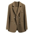 thumbnail image 3 of Casual Blazers for Women 2025 Long Sleeve Notch Lapel Collar Business Casual Work Office Jacket with Pockets, 3 of 5