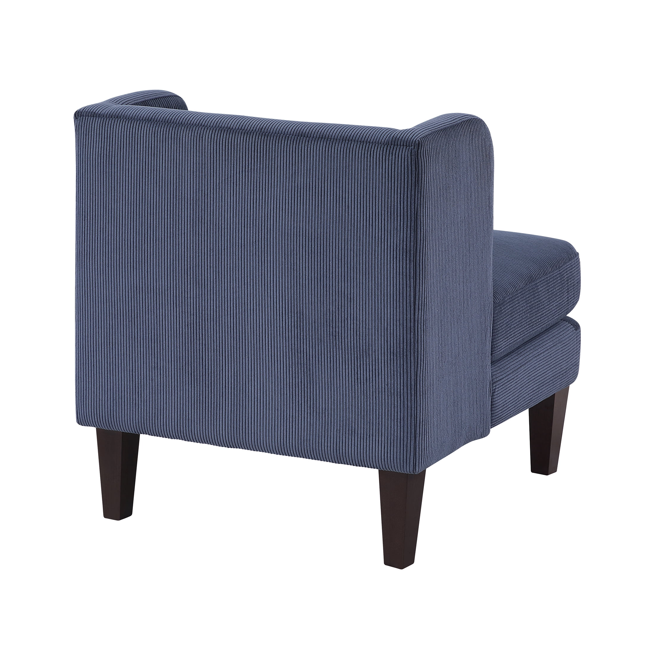 OakvillePark Terncliffe Corduroy Accent Chair with Pillow, Blue
