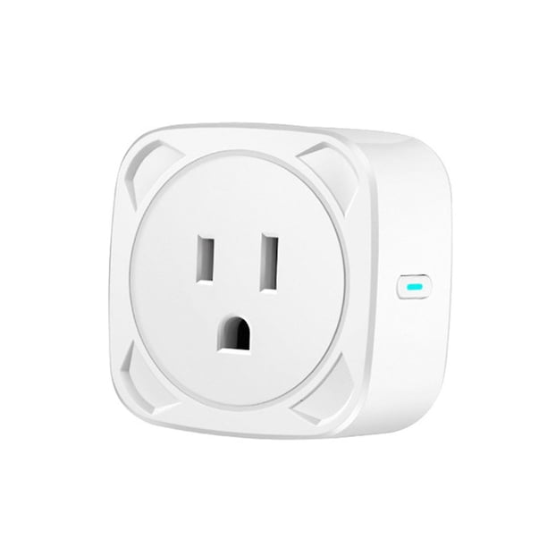 Smart Plug Mini Wifi Outlet con control remoto y función de temporizador Funciona con Alexa y Google Assistant 10a Smart Socket No requiere concentrador 2.4g Wi-Fi solo Afortunado Sencillez