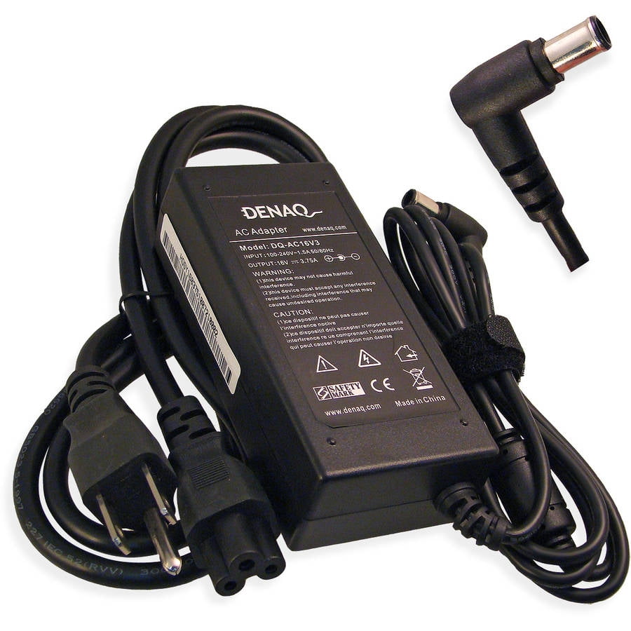 DENAQ 16Volt 3.75Amp 6.0mm4.4mm AC Adapter for Sony PCG Series