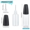 thumbnail image 4 of Aplicadoras con Punta de Precisión de 120 Piezas, Botella de Aguja Dispensadora de 10 Ml/0,34 Oz, Botella de Pegamento Vacía PET con Tapa de Sellado, 4 of 6