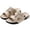 Khaki, variant on Men's Sandals Summer Outdoor -on Slides Anti Slipper Walking Slippers (White 9.5)