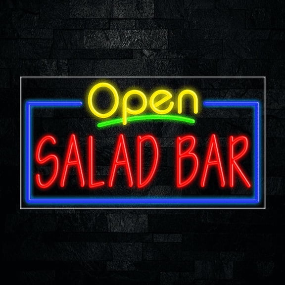 Salad Bar LED Neon Sign 33"L x 18"H #35564